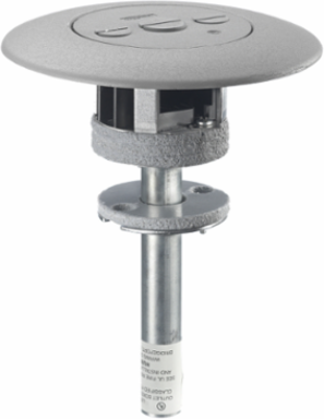 Flush Furniture Feed Poke-Through Fitting, 3 Service, Gray Finish, 4-Hour Fire Rating