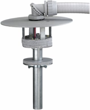 Flush Furniture Feed In-Floor Fitting, 1 Service, 8.5 Inch Width, Gray Finish