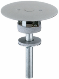 Flush Furniture Feed In-Floor Fitting, 1 Service, 8.5 Inch Width, Gray Finish