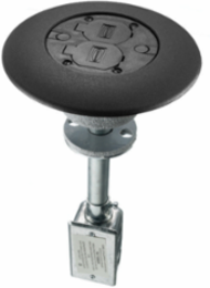 Complete In-Floor Poke-Through with 20A Duplex & (2) 1/2 Inch Holes