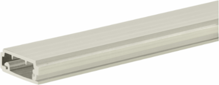 Non-Metallic Latching Raceway, 7 ft, Adhesive Base, Thermoplastic