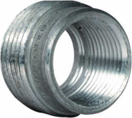 1-1/2 Inch to 3/4 Inch Aluminum Reducing Bushing, Quad Listed, Natural Finish