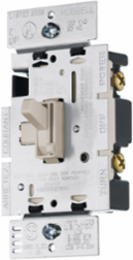 Residential Motor Speed Control Toggle Switch, Single Pole 15A, 120V AC, Light Almond