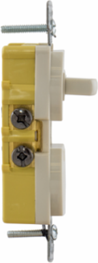 Toggle Switch & Tamper Resistant Receptacle, 15A 120VAC, Side Wired