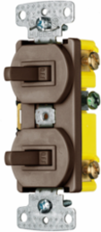 Two 3-Way Toggle Switch 15A 120V AC, Side Wired, Snap Action Mechanism