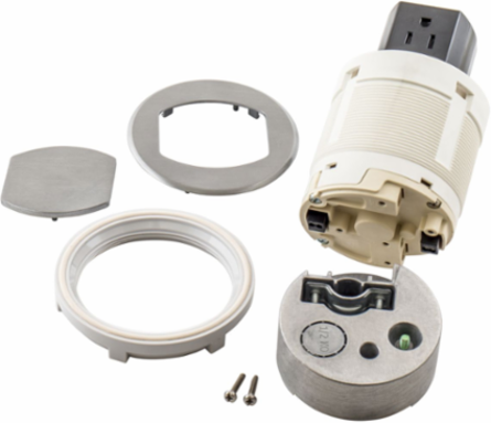 20A Kitchen Counter Receptacle, Surface Mount, 4.20 Inch x 4.20 Inch x 6.48 Inch