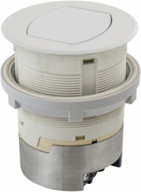 20A Kitchen Counter Receptacle, Surface Mount, 4.20 Inch x 4.20 Inch x 6.48 Inch, White