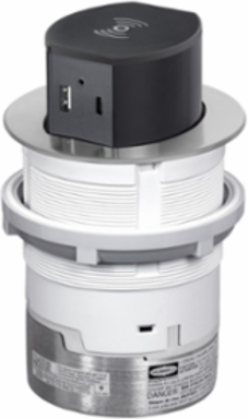 20A Pop-Up Counter Receptacle, Surface Mount, Aluminum, 4.75 Inch x 4.75 Inch x 7.38 Inch