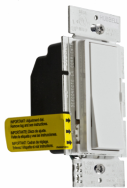Rotary Dimmer Switch for CFL/LED Lights, 150W, 1-Gang, White
