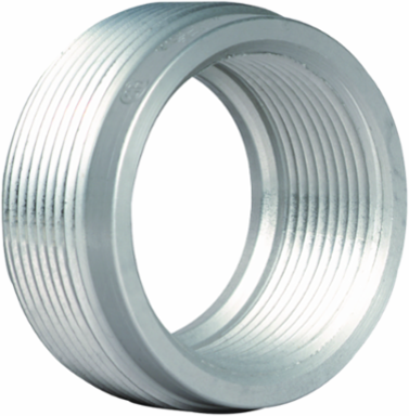 Steel Reducer 3" to 1-1/2" NPT Tapered Threads, Zinc Plated, 0.55 lb.