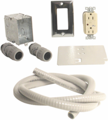 20A Power Kit for Wall Mount Cabinets, 3.7 Inch Width