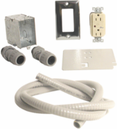 20A Power Kit for Wall Mount Cabinets, 3.7 Inch Width