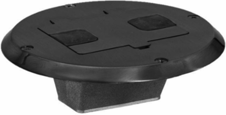 Residential Floor Box with Flange and Door, 8 Inch Width, Pre-assembled for Fast Installation