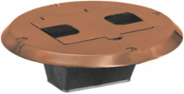 Residential Floor Box with Flange and Door, 6.3 x 11 x 9.9 Inch