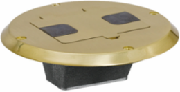 Residential Floor Box with Flange and Door, Width 5.750 Inch