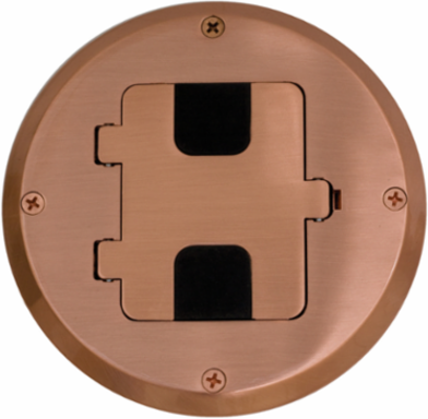 Wood Floor Box Kit with Copper Finish, 5.8 Inch Width, Pre-Assembled