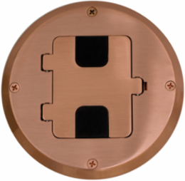 Wood Floor Box Kit with Copper Finish, 5.8 Inch Width, Pre-Assembled