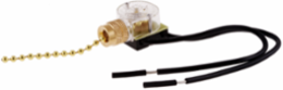 Canopy Switch Pull Chain 6A 125V AC Single Pole Brass