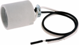 Medium Base Lampholder, Screw Mount, 2.1 Inch Width, 12 Inch Leads, White