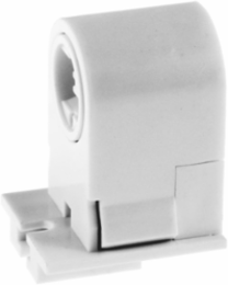 Fluorescent Lamp Holder, High Output, Slide On, 1.1 A, 600V AC, White