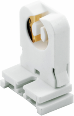 Fluorescent Lamp Holder, Bi-Pin, 2-Wire, Low Profile, Medium B-Pin for T8/T12