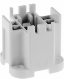 Compact Fluorescent Lampholder G24, 26-32 Watt, Horizontal Screw In, White
