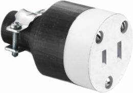 Straight Blade Female Connector 15A 125V 2-Pole Non-Grounding 1-15R .40 Inch Cord Diameter