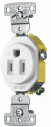 Tamper Resistant Straight Blade Receptacle 15A 125V 2-Pole 3-Wire Grounding