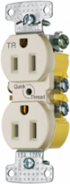 Residential Tamper Resistant Duplex Receptacle 15A 125V 2-Pole 3-Wire Grounding