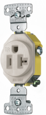 Residential Grade Tamper Resistant 20A 125V Receptacle, Light Almond