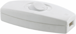 Heavy Duty Inline Cord Switch 6A 125V White, 1.370 Inch Width