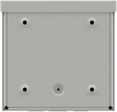 N3R Screw-Cover Wall-Mount 6X8X4 Carbon Steel - Gray