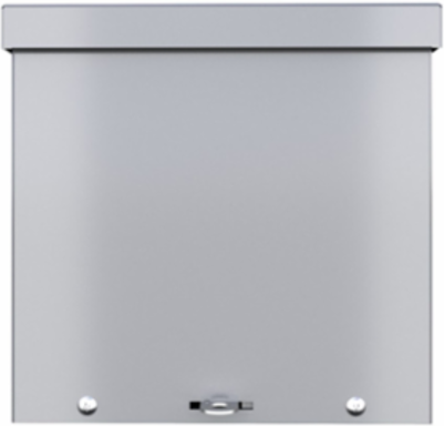 N3R Screw-Cover Wall-Mount 8X8X4 Carbon Steel - Gray