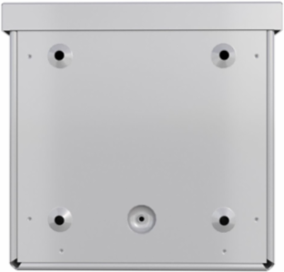 N3R Screw-Cover Wall-Mount 8X8X4 Carbon Steel - Gray