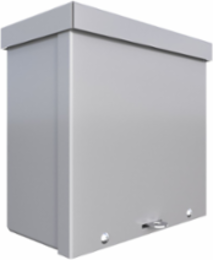 N3R Screw-Cover Wall-Mount 8X8X4 Carbon Steel - Gray