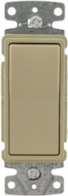Decorator Rocker Switch 15A 120/277V AC Three Way