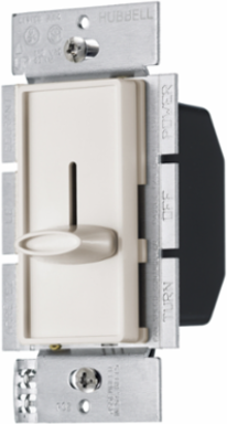 Slider Fan Control Switch, Single Pole, 1.5A 120V AC, Light Almond