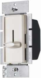 Slider Fan Control Switch, Single Pole, 1.5A 120V AC, Light Almond