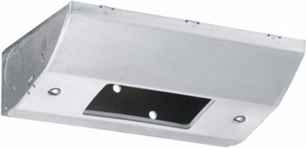 Under Cabinet Distribution Box, Slim, 3.5 Inch Width, Steel, 1-Gang