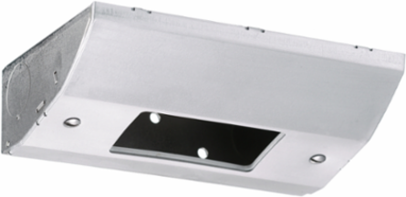 Under Cabinet Distribution Box, 3.600 Inch, GFCI, Metallic, Stainless Steel