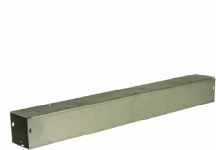 N1 Screw-Cover Wireway- No Knockouts 10X10X60 Carbon Steel - Galvanized