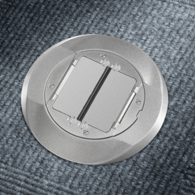 SystemOne Universal Cover Carpet Flange Assembly, 4 Inch, Aluminum Construction