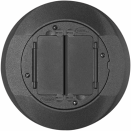 SystemOne Universal Cover Carpet Flange Assembly, 4 Inch, Black Powder Coat Finish