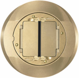 SystemOne Universal Cover Carpet Flange Assembly, 4 Inch, Brass Finish
