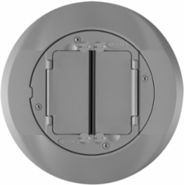 SystemOne Gray Powder Coat Cover Flange Assembly, 4 Inch, Cast Aluminum