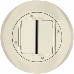 SystemOne Universal Cover Carpet Flange Assembly 4 Inch Round, Ivory Finish
