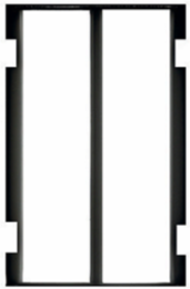 SystemOne Subplate Replacement Bezel 4 Inch for 6 Ortronics TracJack Modules