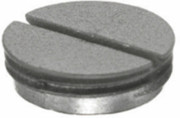 Flush Threaded Plug 3/4 Inch Gray Finish, Cast Aluminum