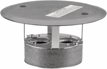 Fire-Rated 4 Inch Non-Metallic Abandonment Plug with Gray Finish