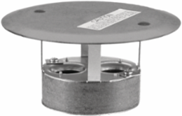 Fire-Rated 4 Inch Non-Metallic Abandonment Plug with Gray Finish
